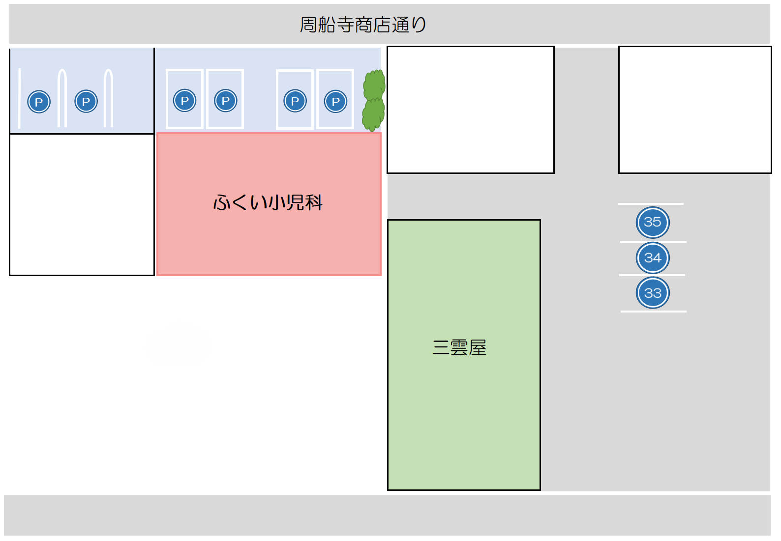 利用可能駐車場の図